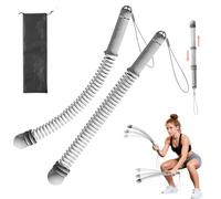 WRQIOO Weighted Battle Ropes Ropeless, 2PCS Cordless Weighted Battle Ropes with Adjustable Weights, Quiet Portable, Fat Burning & Cardio for Men, Women