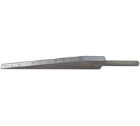 WRS Precision Measuring Wedge, Rustproof, Matt Chrome-Plated, Measuring Range 1.0-22.0 mm, 200 mm Long, Reading: Top 0.1 mm/Bottom 0.2 mm, Lasered Scale, in Case