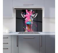 WRT Giraffe Multicolour Kitchen Splashback - W900xH750mm
