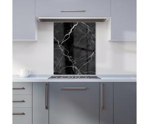 WRT Marble Black Kitchen Splashback - W600xH750mm