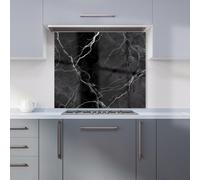 WRT Marble Black Kitchen Splashback - W900xH750mm