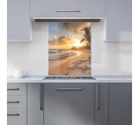 WRT Sunrise Multicolour Kitchen Splashback - W600xH750mm