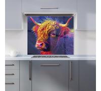 WRT Vibrant Cow Multicolour Kitchen Splashback - W900xH750mm