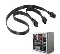 WrteEase GPU 8Pin Rotating Dual PCIe 8Pin (6+2) Power Adapter Cable for Corsair Modular Power Supplies, Compatible with Thermaltake and ARESGAME,18AWG Tinned Copper Wire