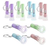 WrteEase Mini LED Keychain Torches, Small Flashlight Pocket Keyring Torch