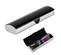 WrteEase Slim Aluminum Glasses Case - Lightweight Eyeglass Holder with Soft Velvet Lining & Secure Snap Lock for Men & Women - Durable Protective Case for Spectacles, Sunglasses, and Readers