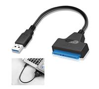 WrteEase USB 3.2 to SATA Adapter Cable for 2.5" SSD HDD Drives - Super Fast Data Transfer Cable Converte, Compatible with SATA I II III, Plug and Play with LED Indicator