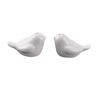 Wrtysully 1 Set of Love Birds Ceramic Salt and Pepper Shakers Personalised Wedding Favors - White