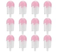 Wrtysully 12Pcs Ice Cream Shape Candy Box,Case Container,Party Favors and Gifts, Candy Case Container Wedding Party Supplies Easy Install (Pink)