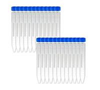Wrtysully 15ML Centrifuge Tubes Conical Centrifuge Tubes 100 Pcs Sterile Plastic Test Tubes with Screw Caps, Polypropylene Container