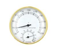 Wrtysully 2 in 1 Sauna Thermometer Fahrenheit Sauna Thermometer & Hygrometer Metal 1 Piece