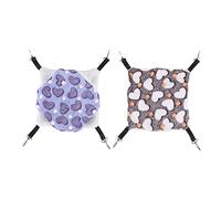 Wrtysully 2 Pieces Guinea Pig Rat Hammock Guinea Pig Hamster Ferret Hanging Hammock Toys Bed for Small Animals Small