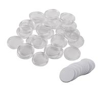 Wrtysully 25 Pcs for NFC Tags,25mm,504 Bytes Chip Sticker,Work with TagMo for +25 Pcs Plastic Box Protective Cases