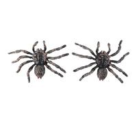 Wrtysully 2Pcs 9.5cm Large Fake Realistic Spider Insect Model Halloween Scary Prop