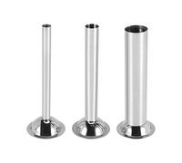 Wrtysully 3Pcs Stainless Steel Sausage Stuffer Filling Tubes Funnels Nozzles Spare Parts Filler Tube, Base Diameter:58mm