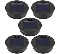 Wrtysully 5 Pack Replacement Solar Light Parts(Top Size 2.76 Inches, Bottom Size 2.36 Inches),7 Lumens Warm White LED Waterproof