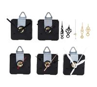 Wrtysully 5 Pcs Clock Movement Mechanism Parts Silence Quartz DIY Wall Clock with 7 Different Pairs Clock Hands Replacement Kit