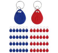 Wrtysully 50Pcs 125 Khz Proximity ID Card RFID Keyfob Access Control Key for Door Entry Access Control System TK4100