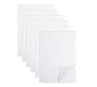 Wrtysully 6 Sheets of Sticky Water Soluble Embroidery Stabilizer, Dissolvable Printing Paper Wash for Printed Embroidery