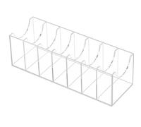 Wrtysully Acrylic Belt Storage Box Transparent Storage Belt Tie Box Multi-Compartment in-Store Mall Display Shelf