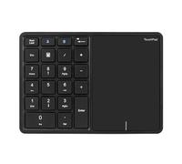 Wrtysully Bluetooth Numeric Keyboard with Touchpad Rechargeable USB Wireless Numeric Keyboard for Android, IOS