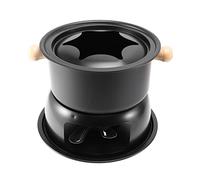 Wrtysully Chocolate Fondue Maker Set Multifunction Carbon Steel Ice Cream Chocolate Cheese Hot Pot Melting Pot Fondue Set