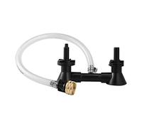 Wrtysully Double Head Wine Rinser Beer Bottle Washer Homebrew Cleaning Equipment Cleaner with Kitchen Faucet Bar Tools