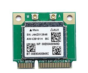 Wrtysully Dual Band Realtek RTL8821 AW-CB161H Wifi Wlan Card Bluetooth 4.0 Combo Wireless Half Mini PCI-E Adapter 433Mbps 802.11Ac
