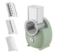 Wrtysully Electric Rotating Vegetable Slicer, USB Slicer, Automatic Chopper, Crushed Grater with 3 Blades, Vegetable Cutter Easy Install