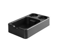 Wrtysully Espresso Tamping Station Espresso Organizer Box Coffee Filter Tamper Holder for Counter Top Coffee Tools Organzier B