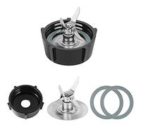 Wrtysully For Osterizer Blender Blades with Blender Jar Bottom & 4 Point Fusion Blade 4961 & 2 Pcs O Ring Rubber Seal Gasket