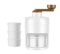 Wrtysully Ice Shaver Machine Portable Ice Crusher with 3 Ice-Cube Trays for Home Outdoors Use