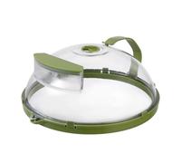 Wrtysully Microwave Cover with Handle and Water Storage Box for Food Clear Microwave Splatter Cover