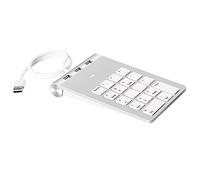Wrtysully Mini Numeric Keypad Keyboard 18Keys Numeric Key Pad Numpad Number Pad with 3 Ports Usb Hub for Laptop Desktop Pc