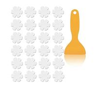 Wrtysully Non-Slip Bathtub Stickers,24 PCS Anti Slip Shower Grip Stickers Adhesive Decals with Scraper for Bath Tub,Bathroom Floor