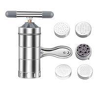 Wrtysully Noodle Making Machine Manual Noodles Machine Pasta Maker Stainless Steel, Noodle Mould