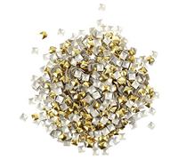 Wrtysully Pack of 270 Nail Art Studs - 4mm - Gold and Silver - Nail Art - Rhinestone - Gems from Y2B