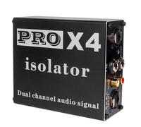 Wrtysully PRO X4 Audio Isolator Audio Noise Isolator 6.5mm 3.5mm XLR Audio Noise Isolator, Current Acoustic Filter Ground Filter