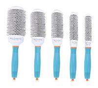 Wrtysully Roller Comb Professional 5 Size Hair Dressing Brushes High Temperature Round Comb Hair Styling Tool Hairbrush