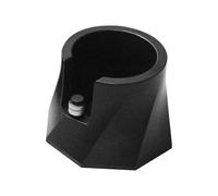 Wrtysully Spiral Black Tamp Base, Espresso Machine Handle Storage Base, Height Adjustable, Non-Slip Bottom