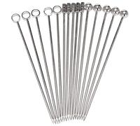 Wrtysully Stainless Steel Cocktail Picks Picks Set (Pack of 15)