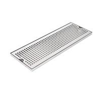 Wrtysully Stainless Steel Drip Tray for Bar, Rectangular Water Catching Tray, Oil Draining Tray, 50x17.5x1.5cm