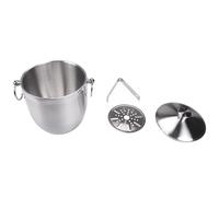 Wrtysully Stainless Steel Ice Bucket with Tongs Liter Double Walled Insulated with Tongs and Lid Ice Container(3L)