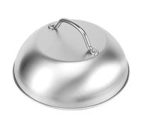 Wrtysully Stainless Steel Steak Cover Thicken Western Restaurant Western Food Cover Hand Handle Steak Cover Hemispherical Cover