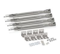 Wrtysully Stainless Steel Straight Tube Burner BBQ Universal Stainless Steel Burner Set BBQ Burner Oven Replacement Accessories