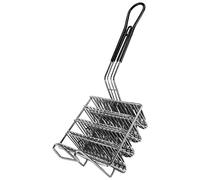Wrtysully Taco Fryer Basket, Taco Shell Fryer, Holds 4 Shells Deep Fryer Taco Holders Basket with Grip Handle Taco Holder Stand