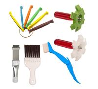 Wrtysully Universal Car Radiator Condenser Fin Comb Sets Hand Cleaning Tool Auto Cooling 1 Set