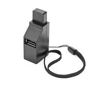 Wrtysully USB 2.0 HUB Adapter Extender Mini Splitter Box 3 Ports for PC Laptop Mobile Phone High Speed U Disk Reader,Black
