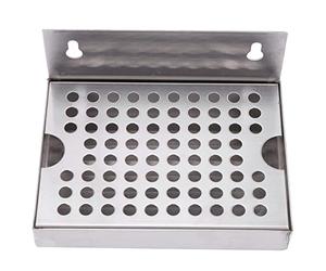 Wrtysully Wall Mount Beer Drip Tray No Drain 304 Stainless Steel Homebrew Kegging Draft Beer