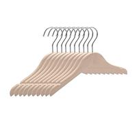 Wrtysully Wooden Children's/Children's Hangers (10 Pack) Smooth and Wooden Baby/Parenting Hangers-12.5 Inch-Space Saving, 360 ° Hooks and Cutouts-perfect for Toddler Dress Hangers